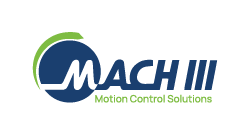 Blue and green Mach Three logo that links to machiii.com